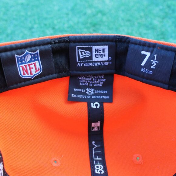 🧡🏈💙New Era 59FIFTY NFL Official On Field Denver Broncos Embroidered 7 1/2 - Picture 2 of 4